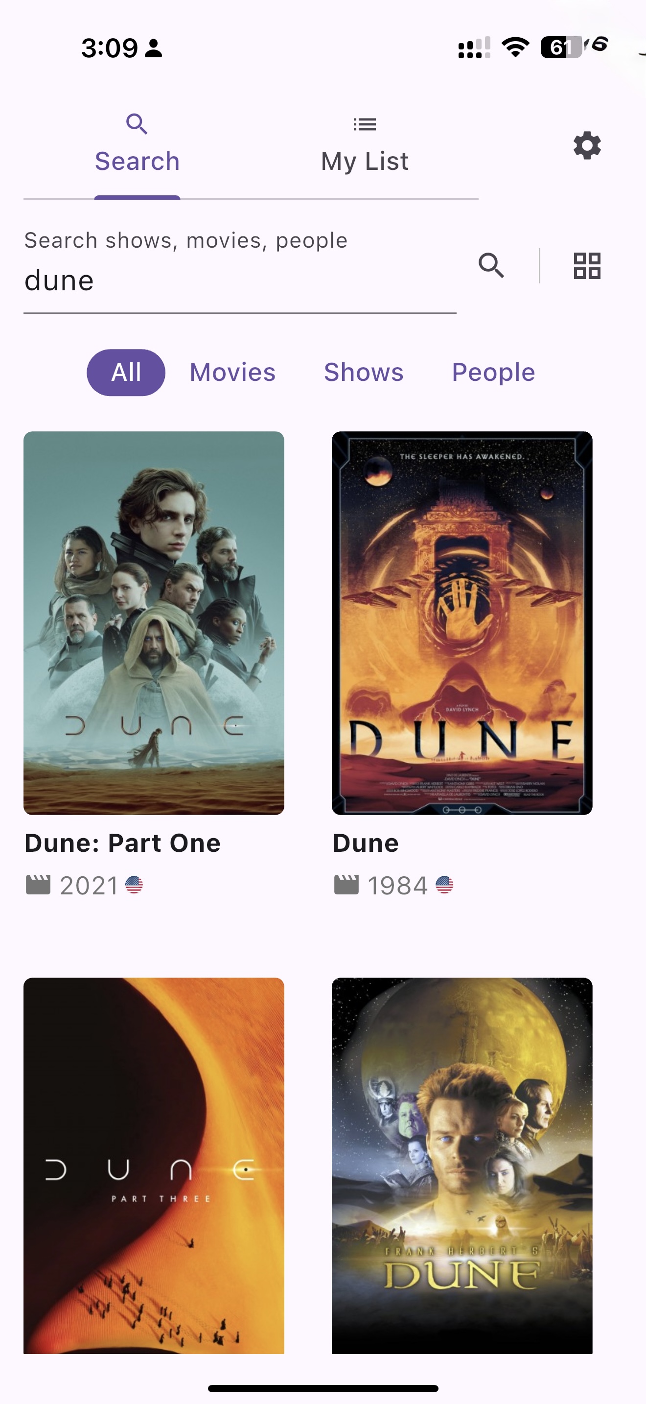 Main app interface showing quick add feature